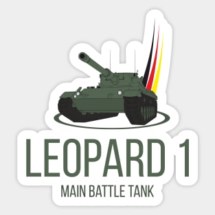 German Leopard 1 main battle tank Sticker